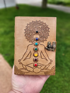 Leather Paper 7 Chakra Meditation Journal