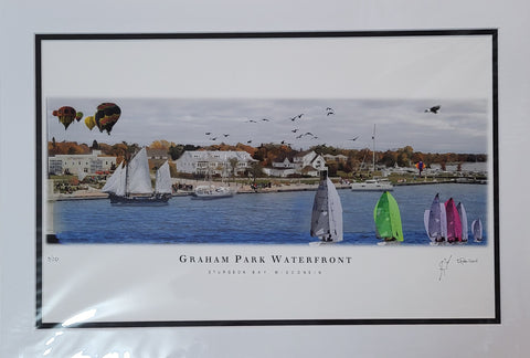 “Graham Park Waterfront” - Printed Sketch (13x19”) by David Robillard #71