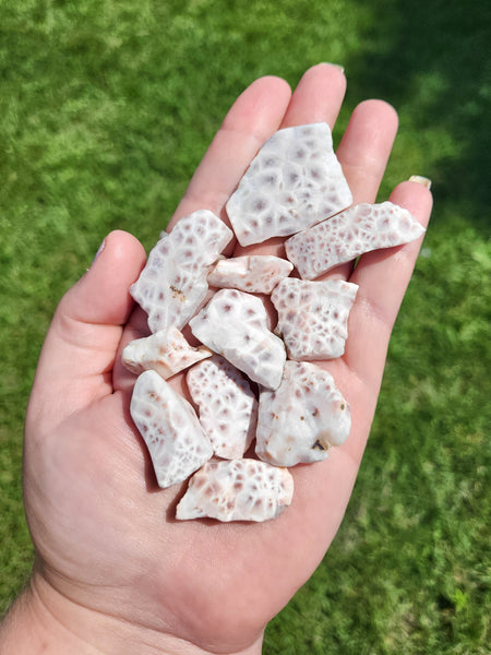 Pink Natrolite - Semi Polished Stone