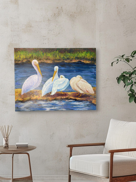 "Two by Two" Original Oil Painting by Marcia Nickols