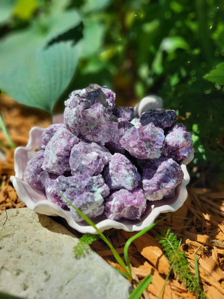 Rough Spark Lepidolite Chunks