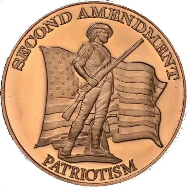 Unites States Design 1 oz Pure .999 Copper Round Bullion Coin in Capsule