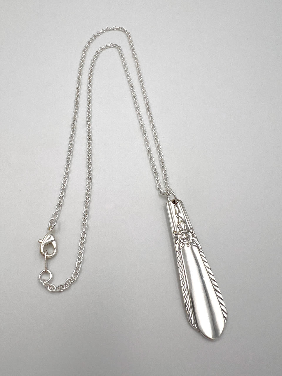 Spoon Pendant Necklace 20" Chain