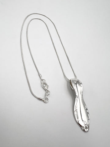 Ornate Spoon Pendant Necklace 20" Chain