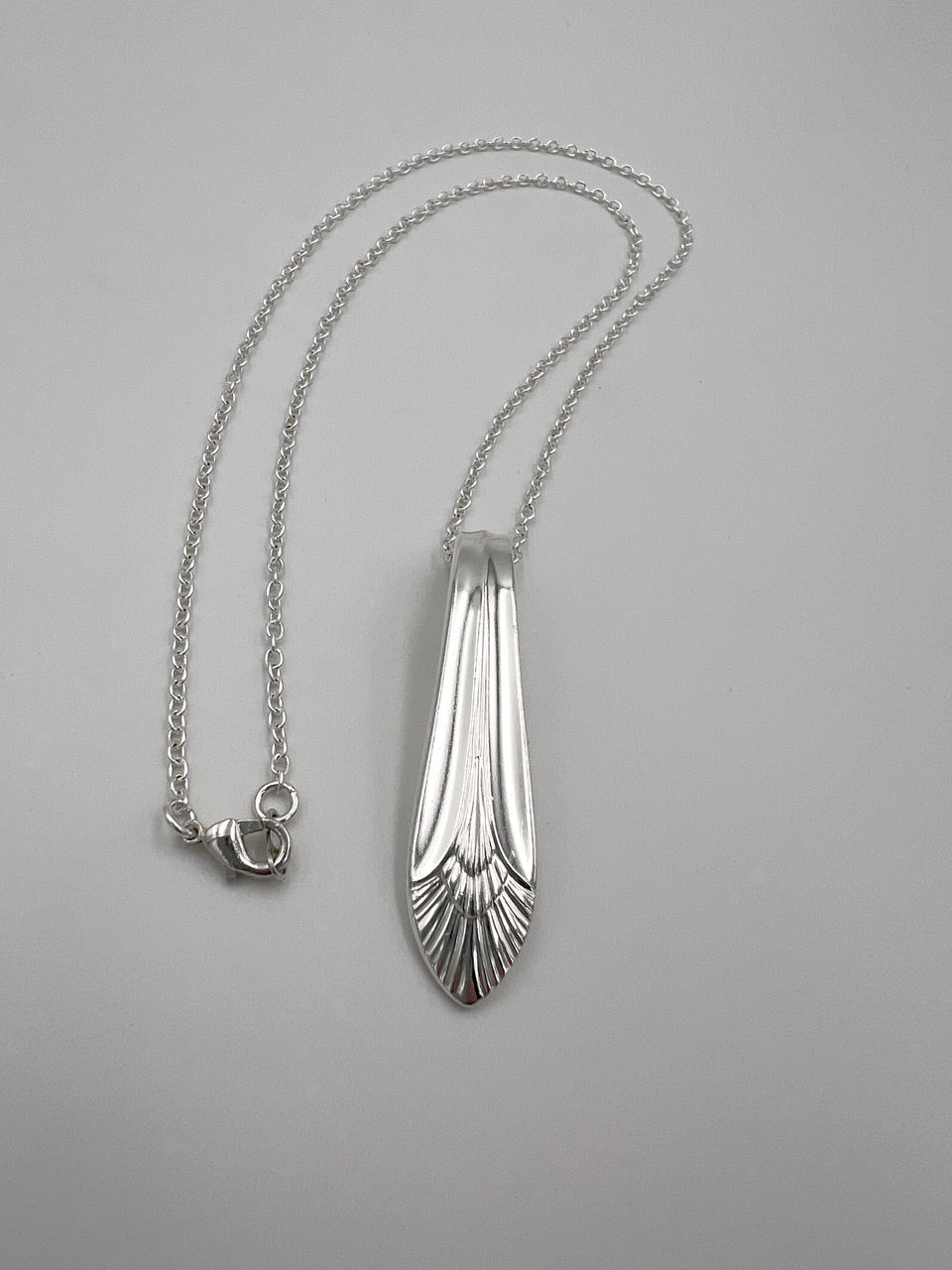 Spoon Pendant Necklace 22" Chain