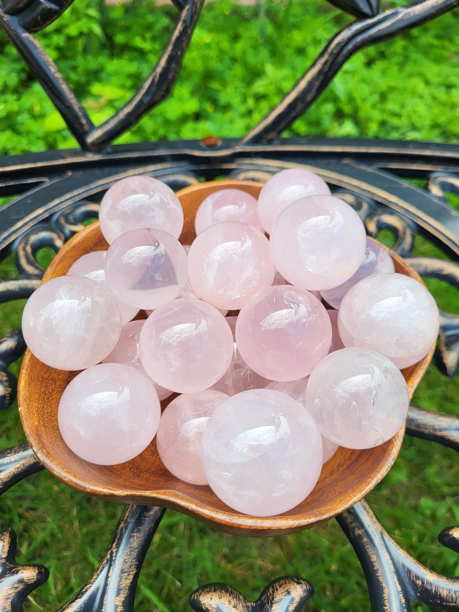 Small Rose Quartz Spheres