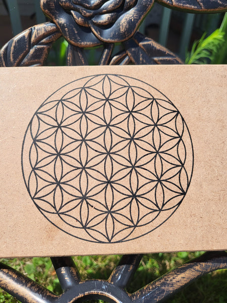 Flower of Life Wooden Incense Grid