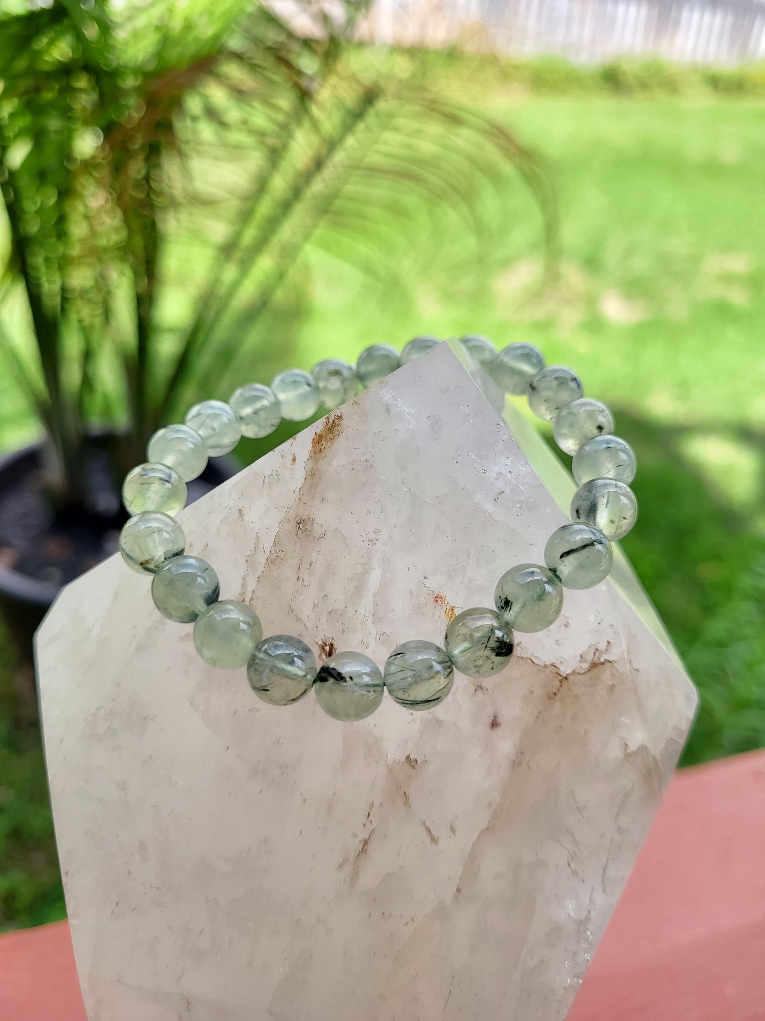 Prehnite Elastic Bracelet