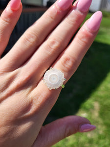 Solar Quartz Sterling Silver Ring