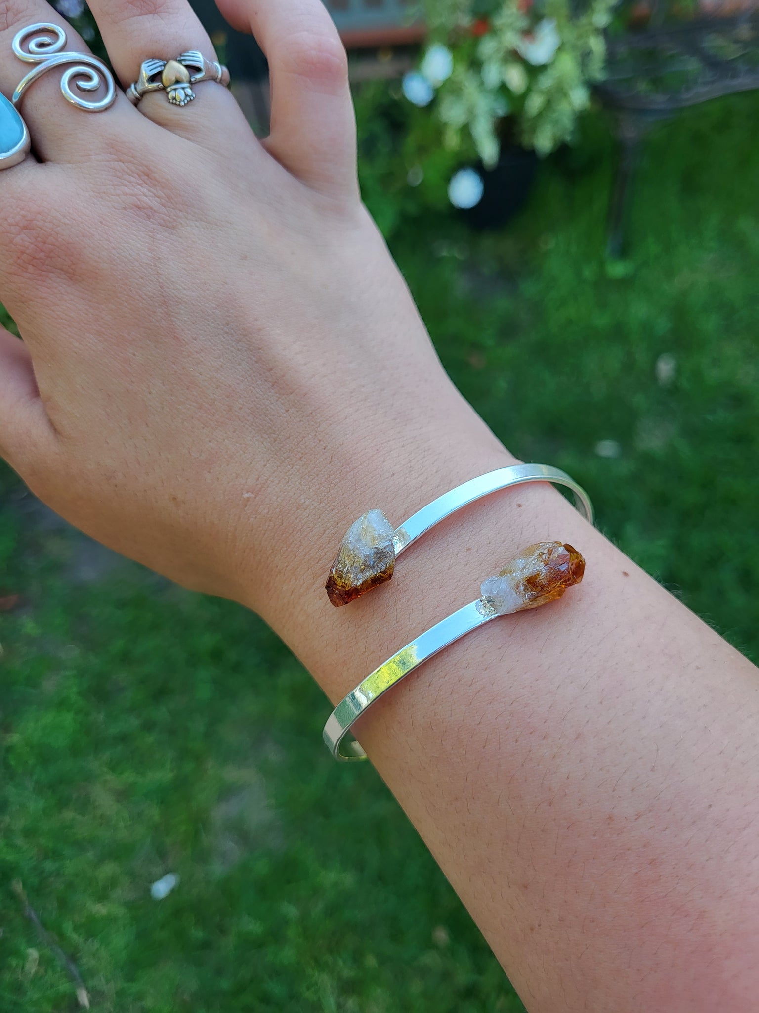 Wrap Around Silver Plated Bracelet