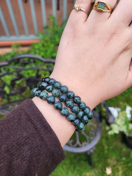 Kambaba Jasper Elastic Bracelet