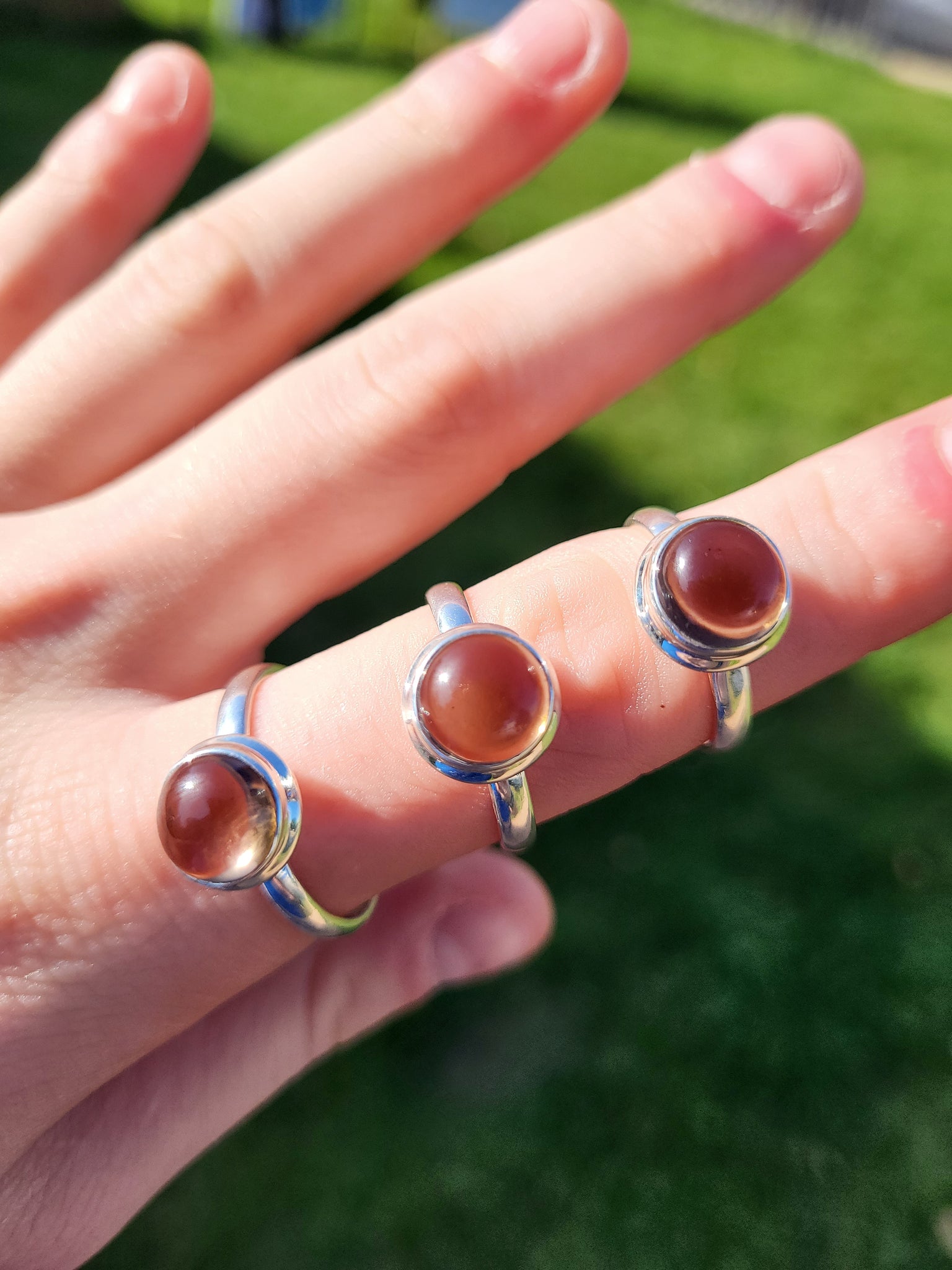 Smokey Quartz Sterling Silver Ring