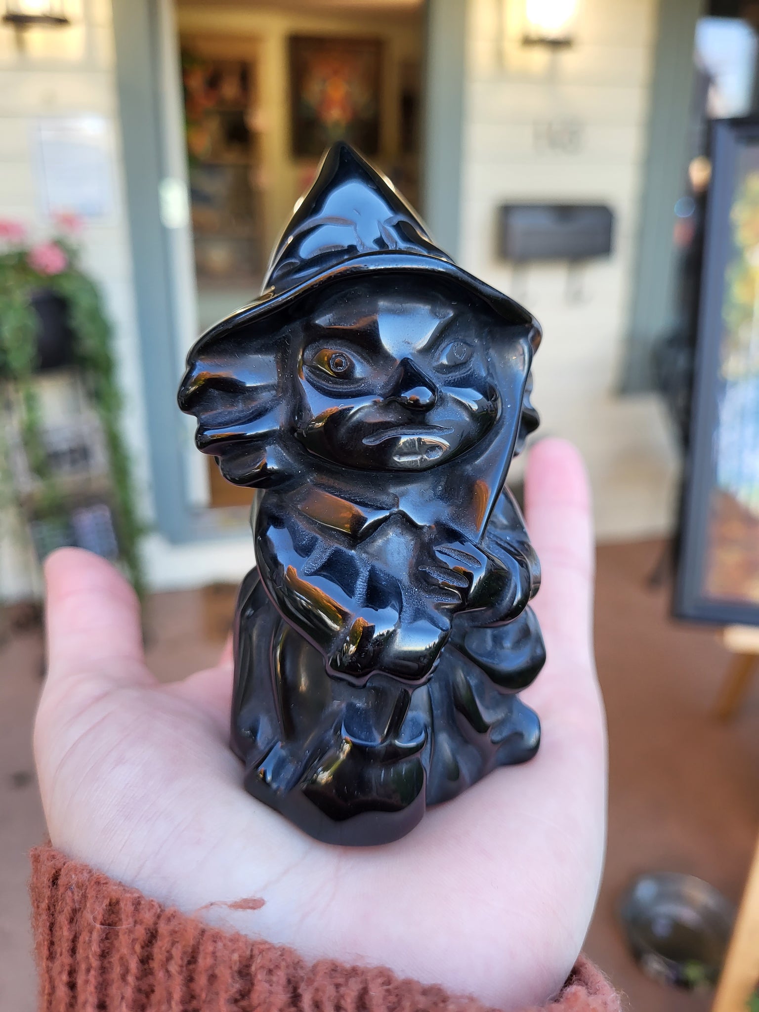 Obsidian Witch Figures