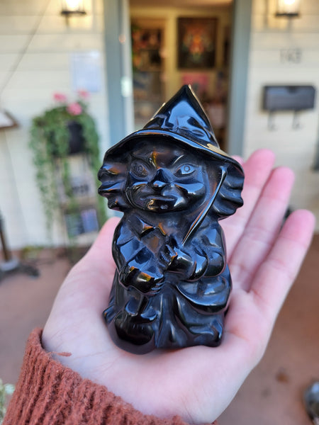 Obsidian Witch Figures