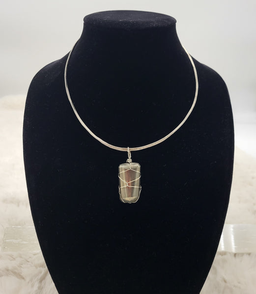 Chord Jewelry Polished Pyrite Necklace