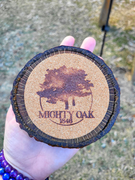 Mighty Oak 1846 Galaxy Candle Coaster by Jen DuPont