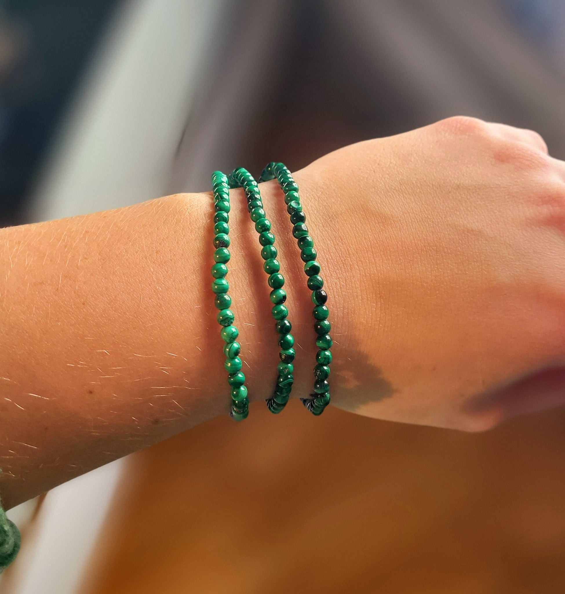 Malachite Elastic Bracelet