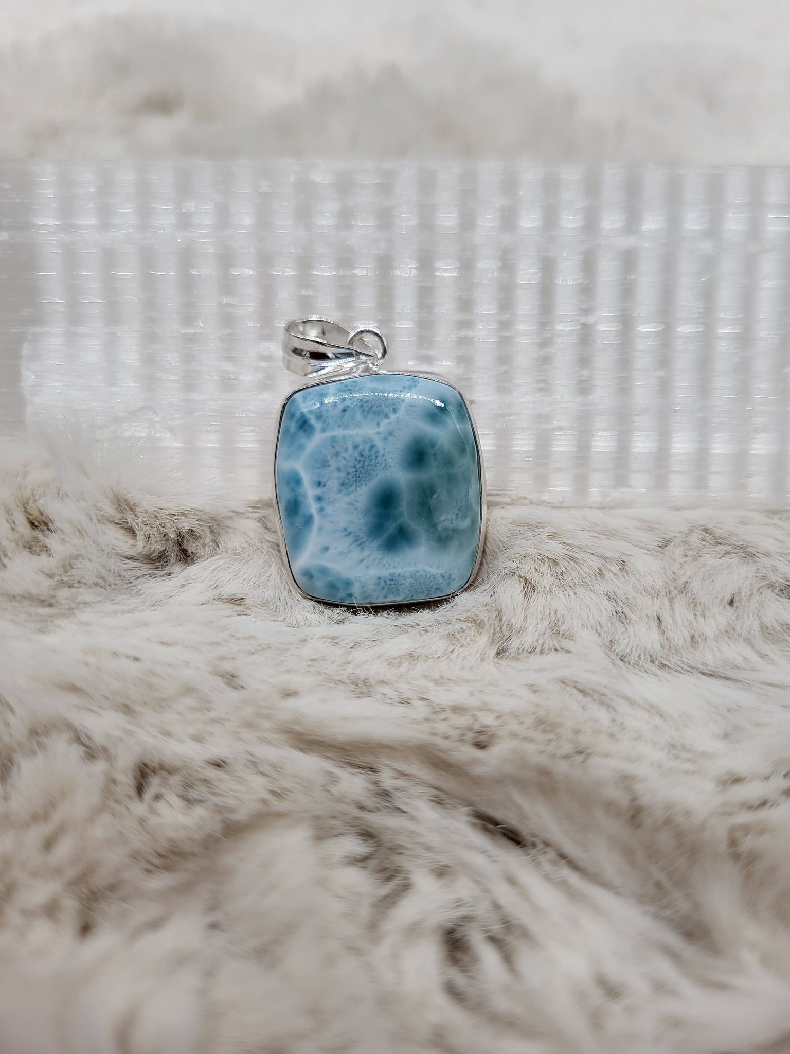 Larimar Sterling Silver Pendants