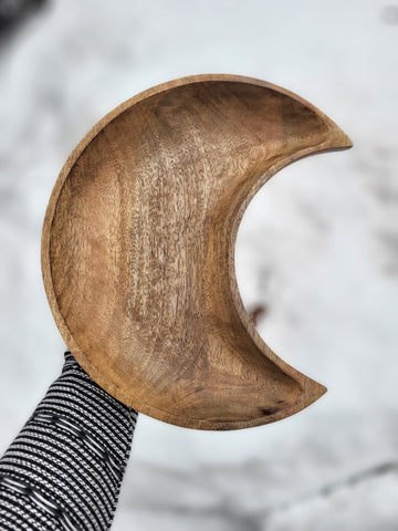 Wooden Crescent Moon Bowls