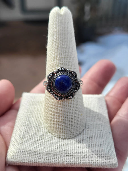 Lapis Lazuli Sterling Silver Chunky Rings