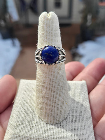 Lapis Lazuli Sterling Silver Chunky Rings