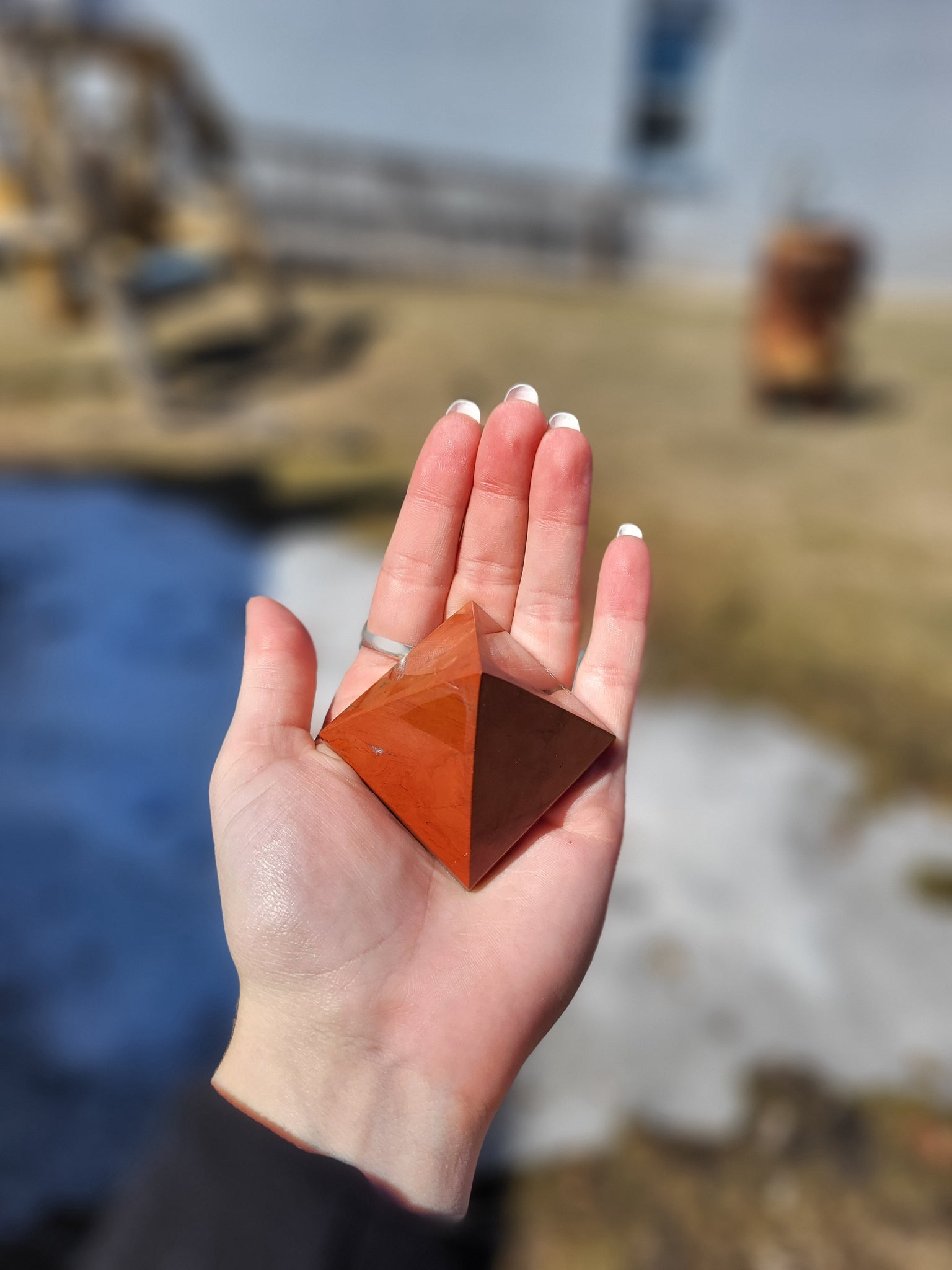 Red Jasper Pyramid