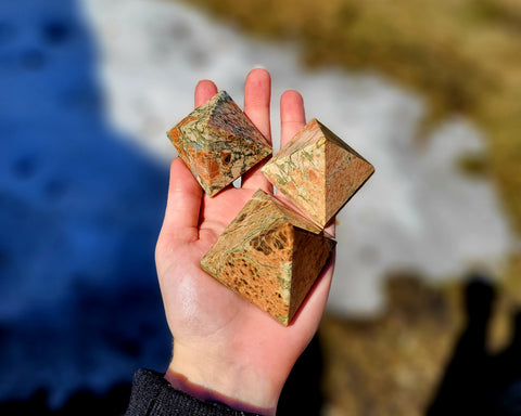 Unakite Pyramids