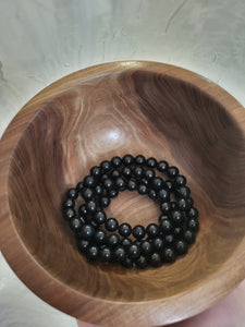 Black Obsidian Elastic Bracelet