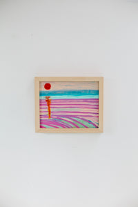 “Red Sunset” - Plein Air Original by Andrea Naylor