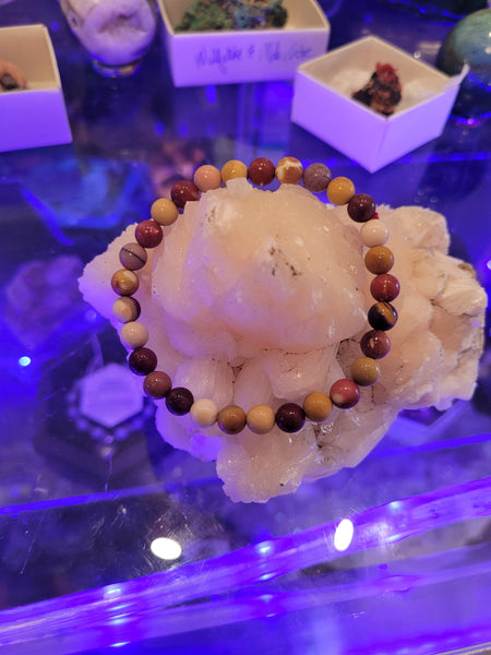 Mookaite Elastic Bracelets