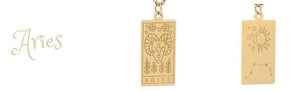 Gold Plated Reversible Aries Necklace