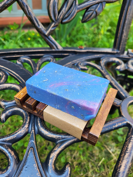 Mother Earth Stained Wood Soap Dish