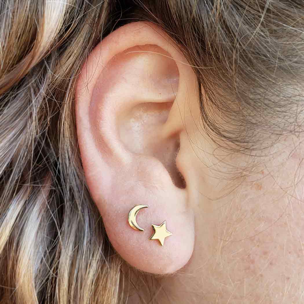 STARJEWELEYK10ピアスMOON&SUNPIERCEDEARRINGS MOON&SUN PIERCED EARRINGS(2JP0909)K10 ピアス｜スター