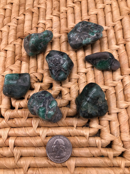 Tumbled Emerald - pocket stone - The Pearl of Door County