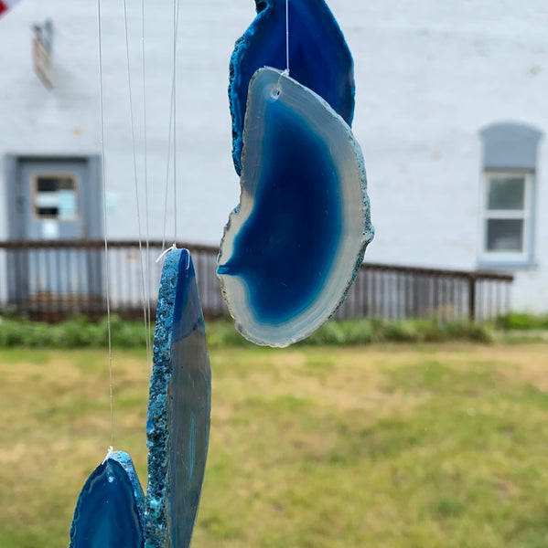 Blue Agate Windchime - The Pearl of Door County
