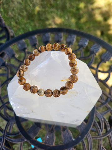 Picture Jasper Elastic Bracelet