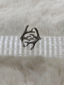 Sterling Silver Adjustable Antler Ring