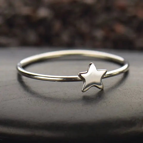 Sterling Silver Tiny Star Ring