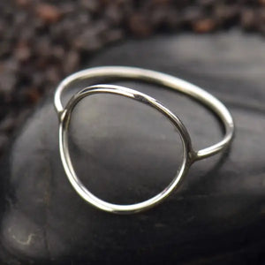 Sterling Silver Open Wire Circle Ring