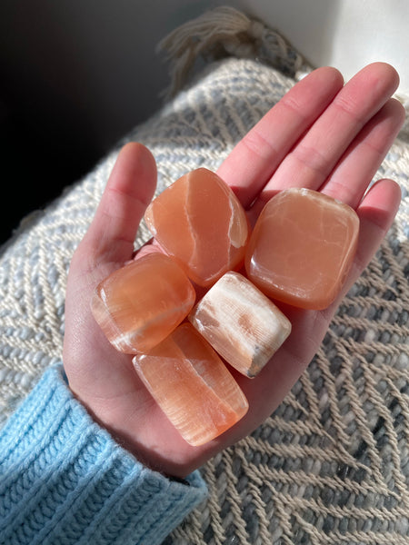 Polished Peach Calcite