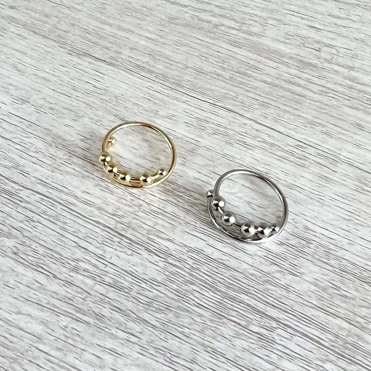 Stainless Steel Adjustable Fidget Wrap Rings – The Pearl of Door County