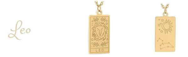 Gold Plated Reversible Leo Necklace