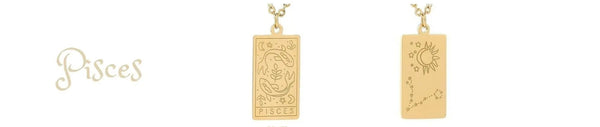 Gold Plated Reversible Pisces Necklace
