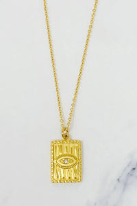 Gold Plated Eye Spy Necklace - Ellison + Young