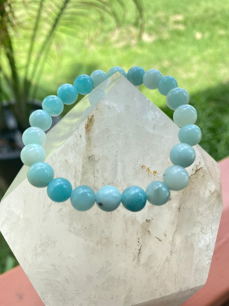 Sky Blue Quartz Elastic Bracelet