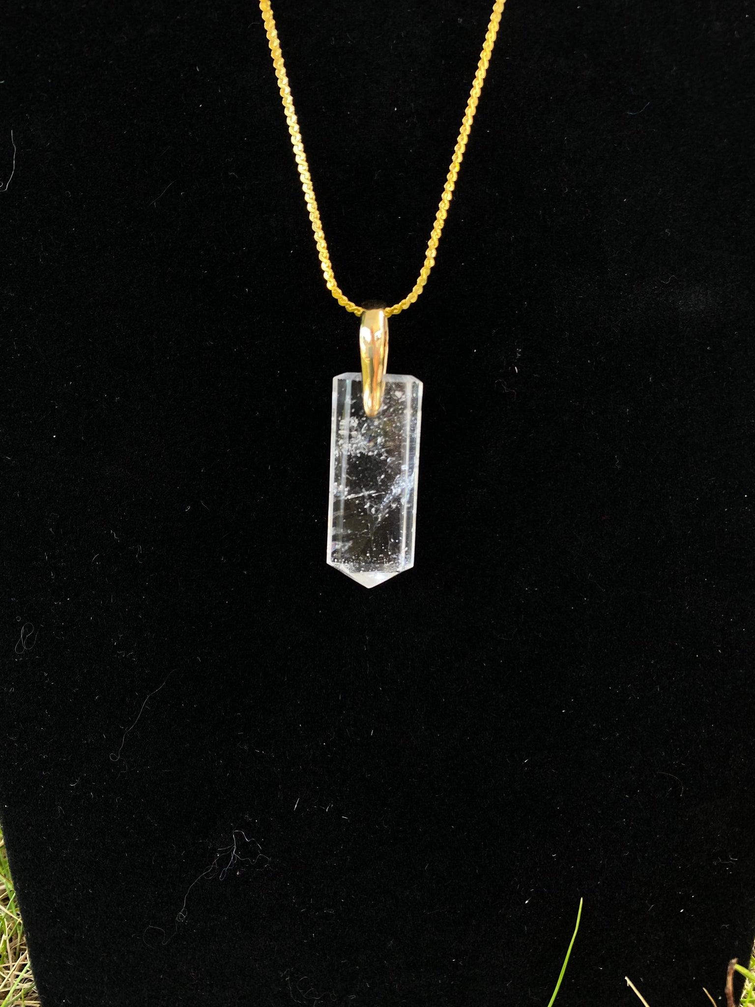 Lemurian Quartz - Gold Plated Lead & Nickel Free Necklace