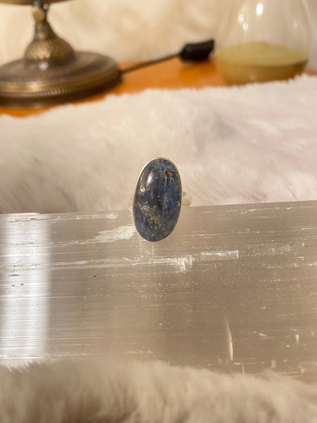 Mermaid Kyanite Sterling Silver Adjustable Rings