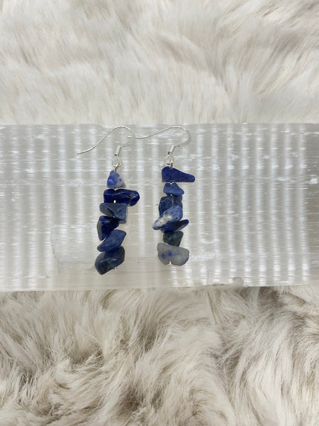Nickel-Free Crystal Chip Loop Earrings