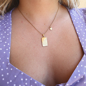 Gold Plated Reversible Sagittarius Necklace