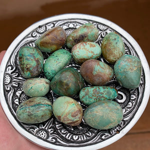 Polished Turquoise Chrysacola - The Pearl of Door County